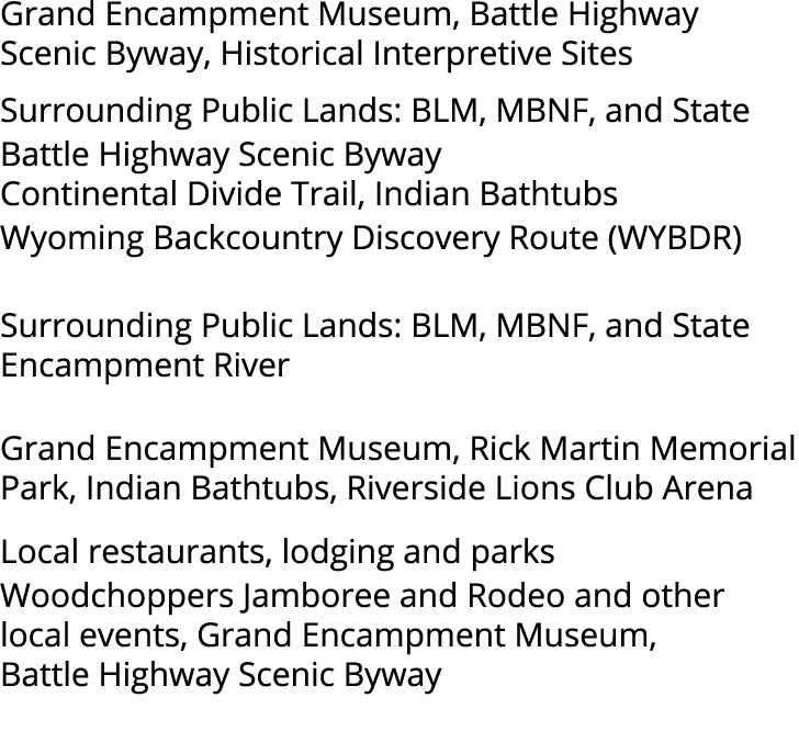 Grand Encampment Museum, Battle Highway Scenic Byway, Historical Interpretive Sites Surrounding Public Lands: BLM, MB...