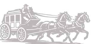 A black and white image of a horse-drawn carriage with two horses. AI generated content